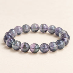 Golden Mineral — Chalcopyrite Bead Bracelet — Alora Gems product detail