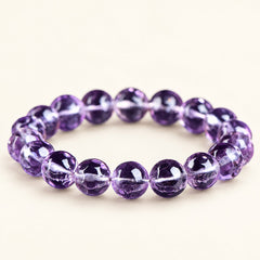 Violet Prism — Faceted Amethyst Bead Bracelet — Alora Gems product detail