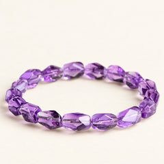 Violet Facets — Freeform Amethyst Bracelet — Alora Gems product detail