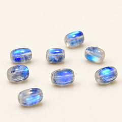 Moonlit Columns — Moonstone Barrel Beads — Alora Gems product detail
