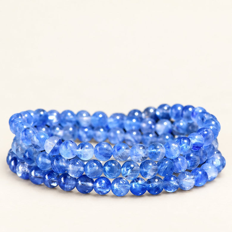 Blue Orbit — Kyanite Wrap Bracelet — Alora Gems product photograph