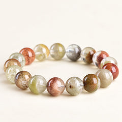 Autumn Canopy — Multicolor Phantom Quartz Bracelet — Alora Gems product detail