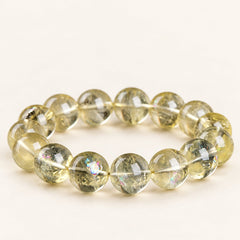 Lemon Light — Yellow Quartz Bead Bracelet — Alora Gems product photograph