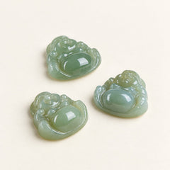 Serene Jade — Carved Buddha Pendant — Alora Gems product detail