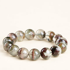 Garden Palette — Multicolor Phantom Quartz Bracelet, product detail on warm ivory