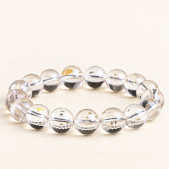 Golden Mineral — Chalcopyrite Bead Bracelet — Alora Gems product detail