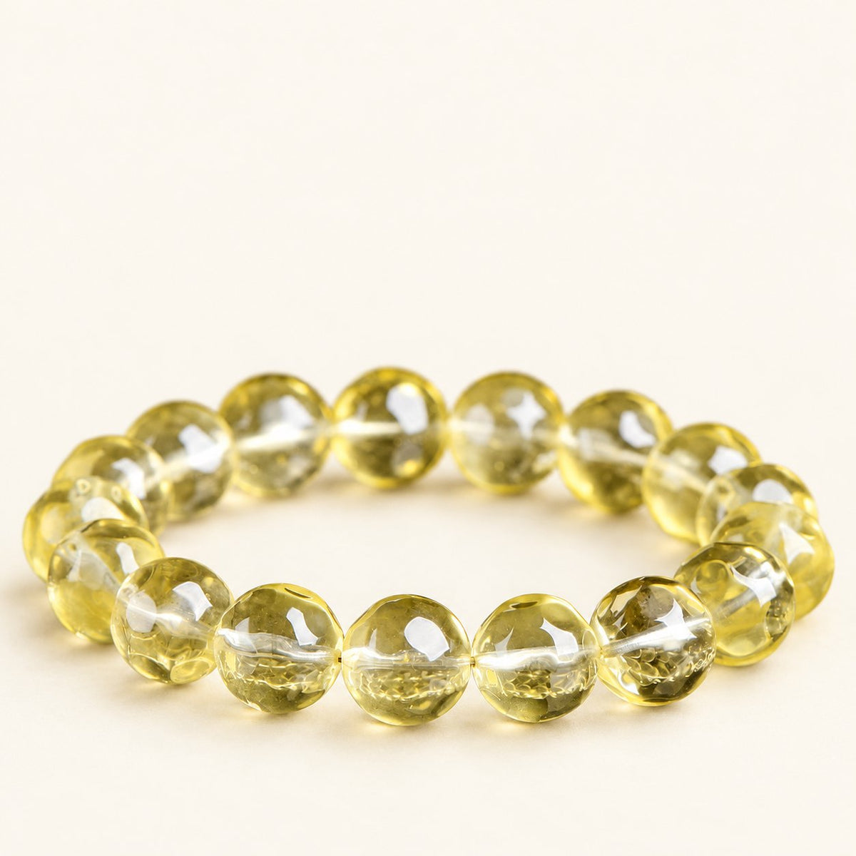 Honey Prism — Faceted Citrine Bead Bracelet — Alora Gems product photograph