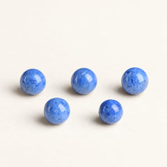 Blue Veil — Fiber-Inclusion Quartz Round Beads — Alora Gems product detail