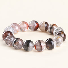 Aurora Layers — Included Quartz Bead Bracelet — Alora Gems product detail