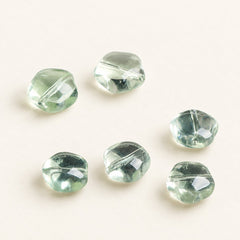 Green Star — Quartz Bead Components, product detail on warm ivory