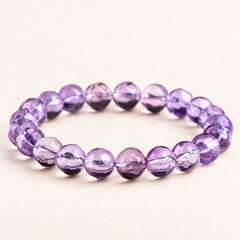 Violet Mirror — Faceted Amethyst Bead Bracelet — Alora Gems product detail