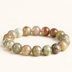 Matcha Garden — Multicolor Phantom Quartz Bracelet — Alora Gems product detail