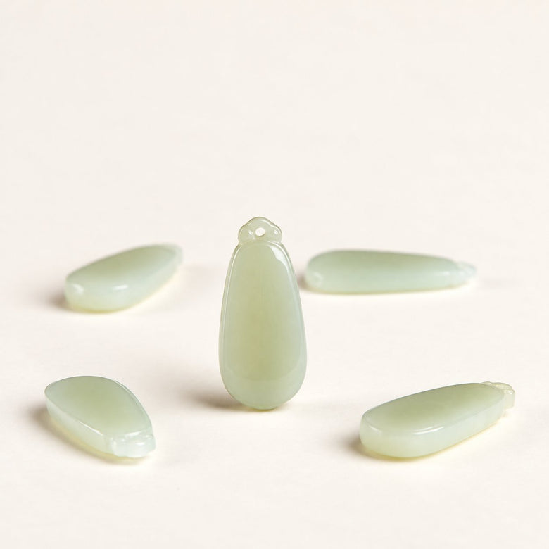 Jade Stillness — Minimalist Tablet Pendant — Alora Gems product photograph