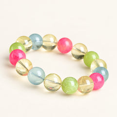 Peach & Vine — Multicolor Stone Bead Bracelet — Alora Gems product detail