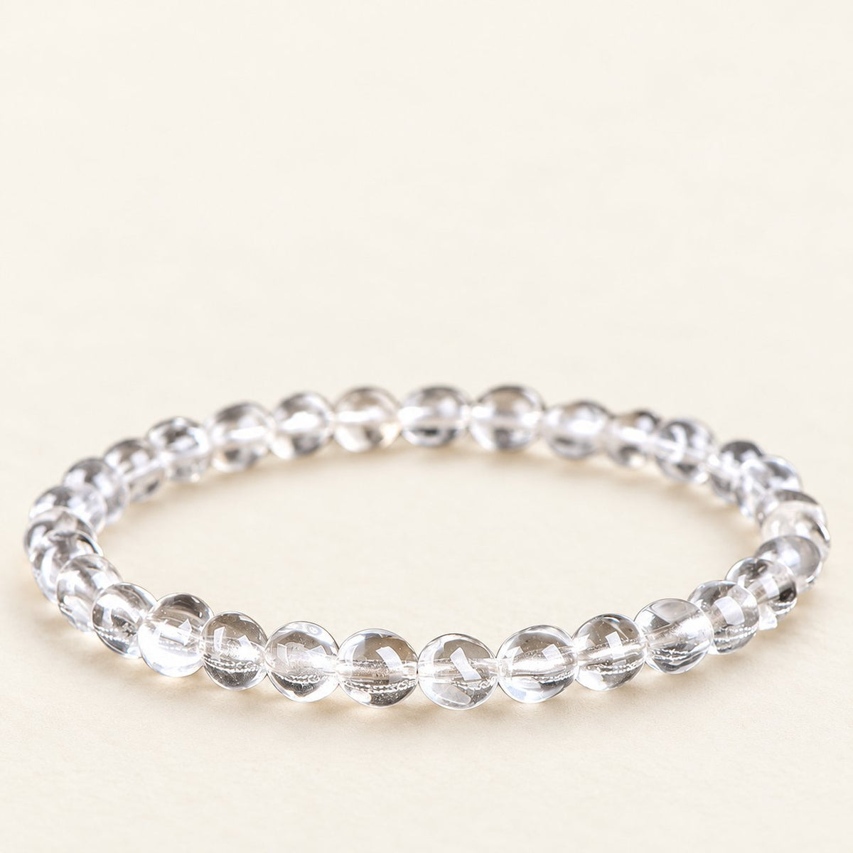 Crystal Pebbles — Oval Clear Quartz Bracelet — Alora Gems product photograph