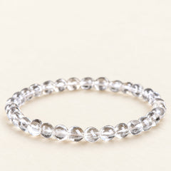 Crystal Pebbles — Oval Clear Quartz Bracelet — Alora Gems product photograph