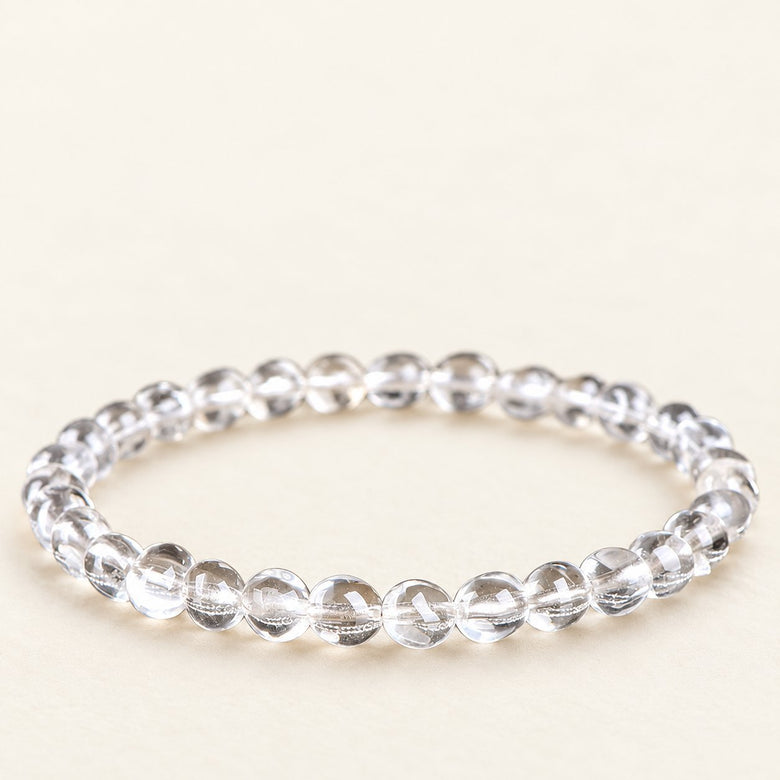 Crystal Pebbles — Oval Clear Quartz Bracelet — Alora Gems product photograph