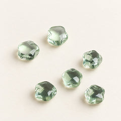 Green Star — Quartz Bead Components, product detail on warm ivory
