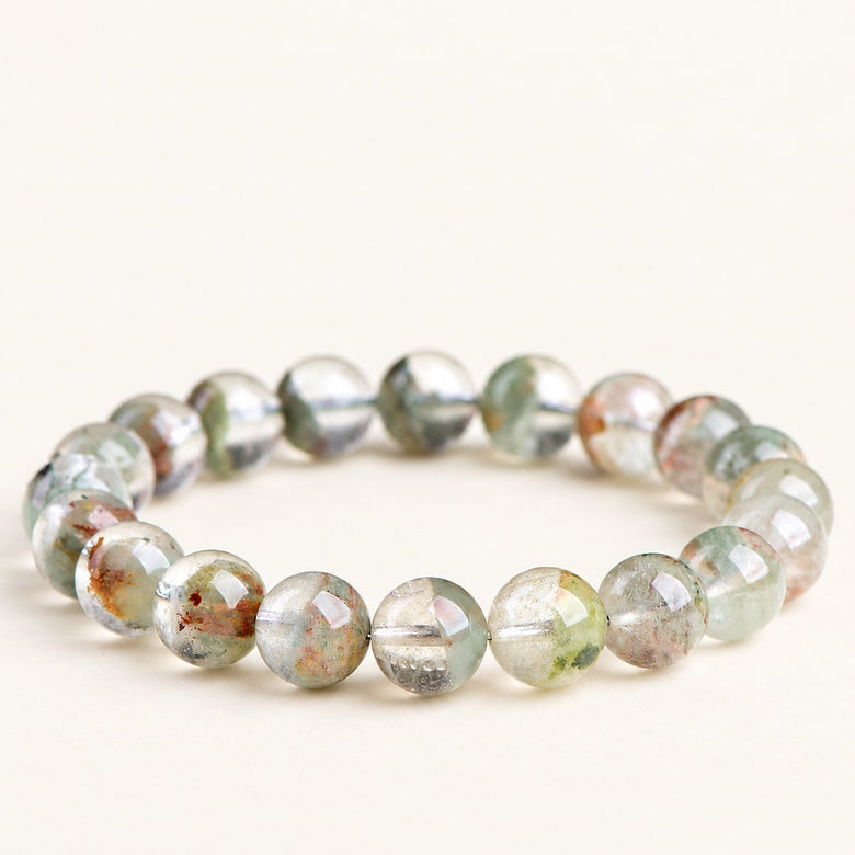 Garden Reverie — Multicolor Phantom Quartz Bracelet — Alora Gems product photograph