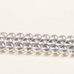Crystal Reserve — Clear Quartz Round Beads — Alora Gems product detail