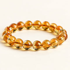 Golden Layers — Citrine Bead Bracelet — Alora Gems product detail