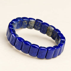 Azure Mosaic — Lapis Lazuli Panel Bracelet — Alora Gems product detail