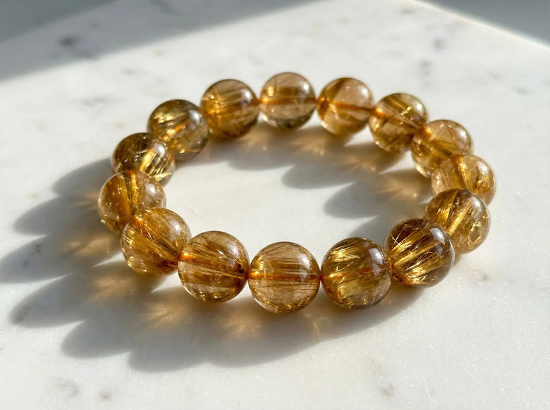 The Golden Rutile Resonance Bracelet