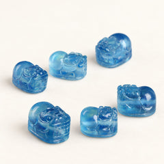 Ocean Guardian — Aquamarine Pixiu Bead — Alora Gems product photograph
