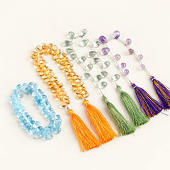 Prismatic Drops — Faceted Gemstone Beads — Alora Gems product photograph