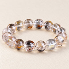 Golden Mineral — Chalcopyrite Bead Bracelet — Alora Gems product detail