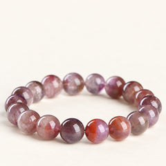 Aurora Layers — Included Quartz Bead Bracelet — Alora Gems product photograph