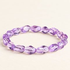 Violet Facets — Freeform Amethyst Bracelet — Alora Gems product detail