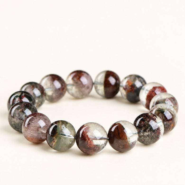 Garden Palette — Multicolor Phantom Quartz Bracelet — Alora Gems product photograph