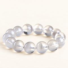 Blue Mist — Phantom Quartz Bead Bracelet — Alora Gems product detail