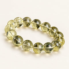 Lemon Light — Yellow Quartz Bead Bracelet — Alora Gems product detail