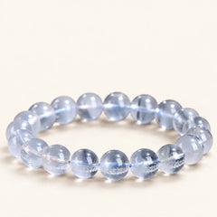 Blue Layers — Phantom Quartz Bead Bracelet — Alora Gems product photograph