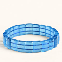 Deep Sea — Aquamarine Panel Bracelet — Alora Gems product photograph