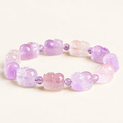 Violet Guardian — Super Seven Quartz Pixiu Bead — Alora Gems product detail