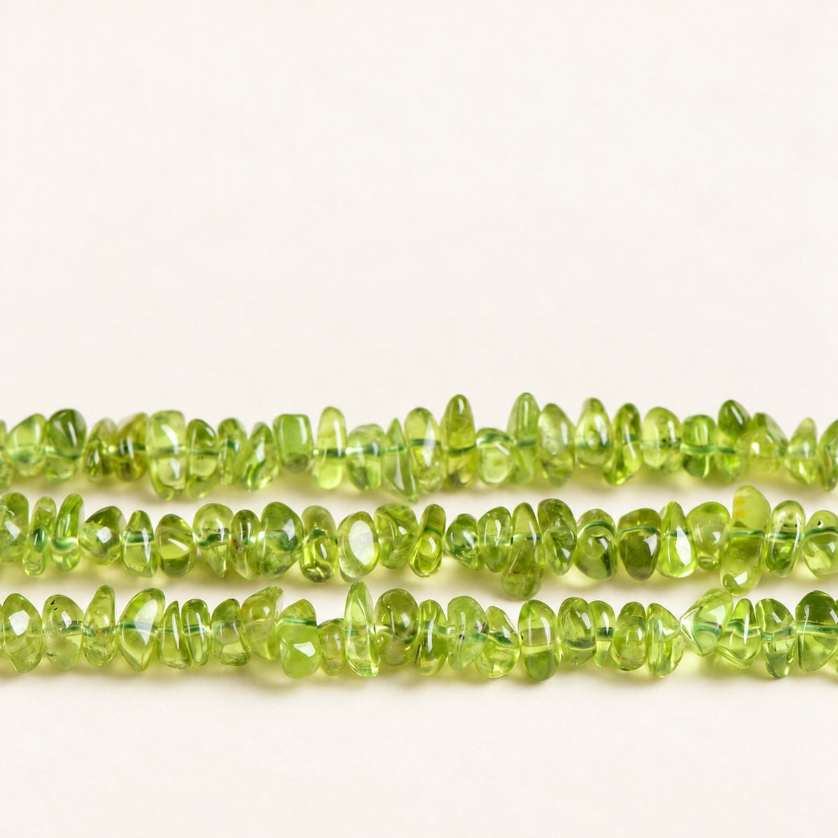 Meadow Fragments — Peridot Chip Beads — Alora Gems product photograph