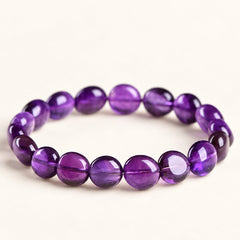 Violet Pebbles — Oval Amethyst Bracelet — Alora Gems product detail