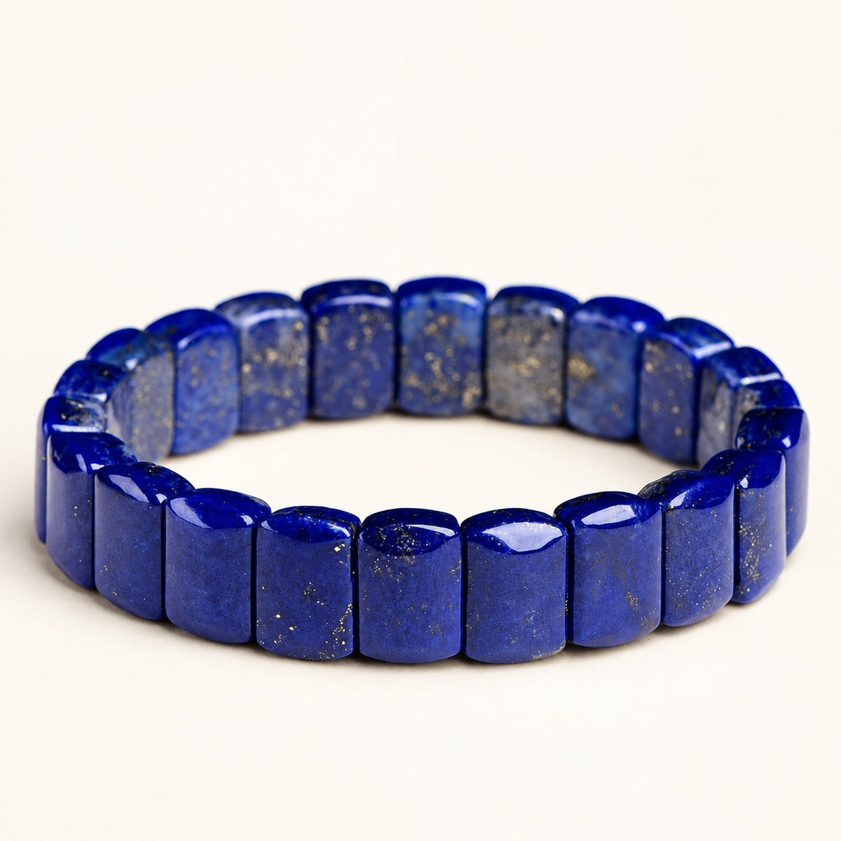 Azure Mosaic — Lapis Lazuli Panel Bracelet — Alora Gems product photograph