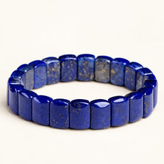 Azure Mosaic — Lapis Lazuli Panel Bracelet — Alora Gems product photograph
