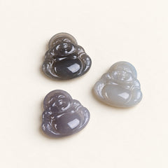 Serene Jade — Carved Buddha Pendant — Alora Gems product detail