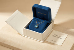 The Azure Hexagon | Natural Sky Blue Topaz & Sterling Silver Artifact | The Archive Collection