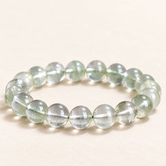 Deep Forest — Green Phantom Quartz Bead Bracelet — Alora Gems product detail