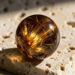 The Golden Rutile Resonance Bracelet