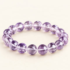 Violet Prism — Faceted Amethyst Bead Bracelet — Alora Gems product detail