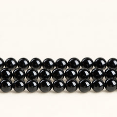 Crimson Reserve — Red Agate Round Beads — Alora Gems product detail