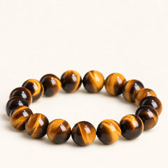 Golden Horizon — Tiger's Eye Round Beads — Alora Gems product detail