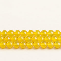 Crimson Reserve — Red Agate Round Beads — Alora Gems product detail
